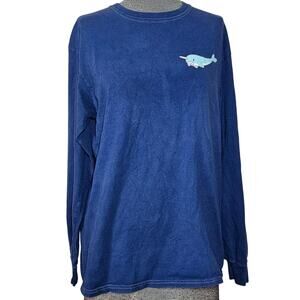 Salty Vibes Long Sleeve Cotton Tee Shirt Size Medium